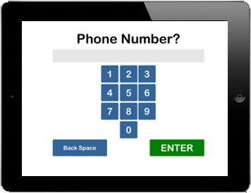 Ask for the visitors cell phone so you can text them to come in